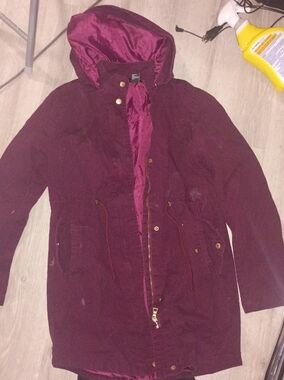 Forever 21 Wine Hooded Jacket